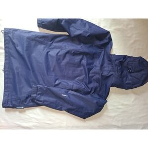 Mountain Warehouse Navy Blue Waterproof Breathable Hooded Rain Jacket Size UK 10